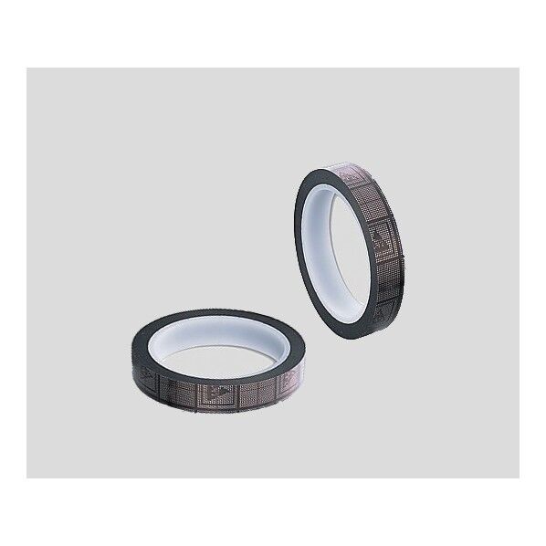 アズピュアESDテープ（ロゴ付き)梱包テープ シルバー 1-7169-52 10点