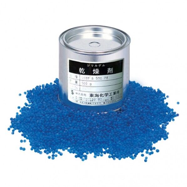 シリカゲルA型球状DESICCANT[ビーズ5UP青]1缶（500g）