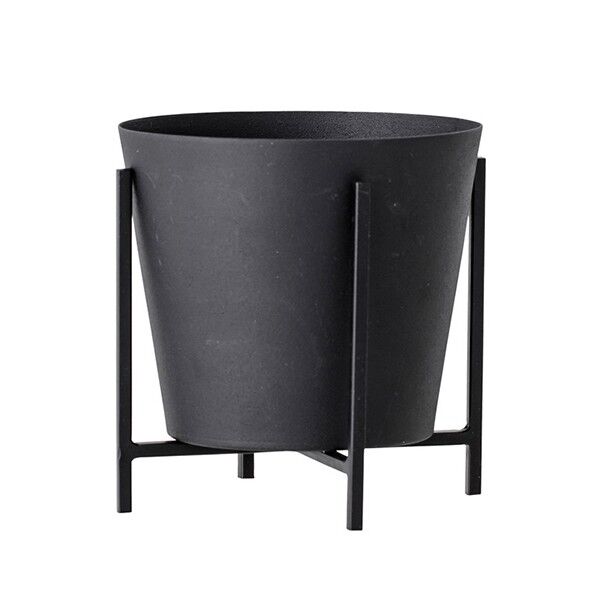 ブルーミングヴィル 82048824イルゼフラワーポット ブラックΦ12.5