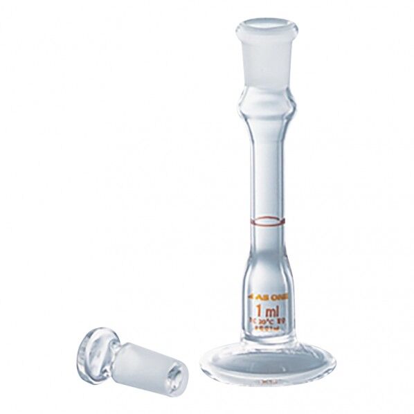 台付メスフラスコ (ASONE) 白 1ml 1-8582-01 1個