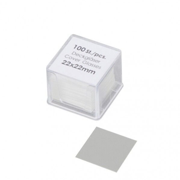 カバーグラス No.0101050 22×22mm 100枚×10箱入 1-877-03 1