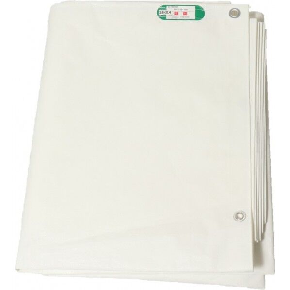 ターピー PE防炎シート ホワイト 5.4m×5.4m PEBO-D5454 1点...