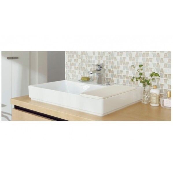 LIXIL アクアセラミック シングルレバー混合水栓 キュビア 壁排水(Pトラップ) 壁給水 寒冷地用 650×500×100mm ピュアホワイト YL-A401SYACNC(C)V/BW1 1点