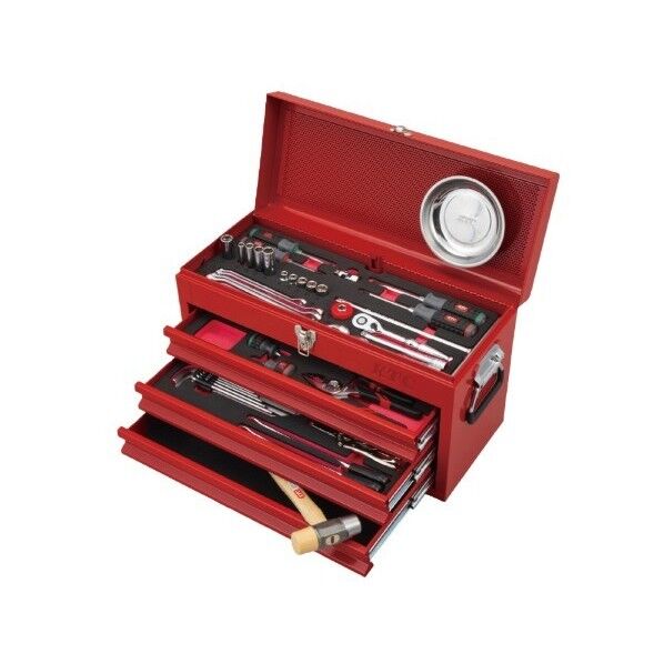 KTC 2025 SKセール 51点組 9.5sq モーターサイクル向け工具セット レッド