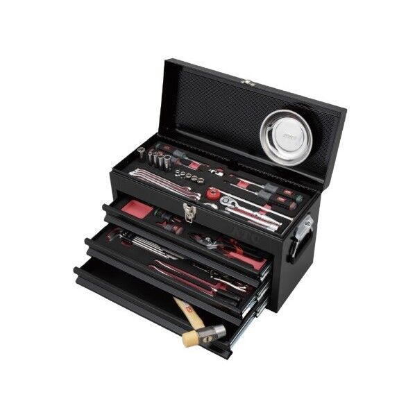 KTC 2025 SKセール 51点組 9.5sq モーターサイクル向け工具セット ブラック