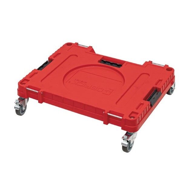 QBRICK キューブリック 超耐久性ストッパー付キャスター 503X625X160mm レッド 5901238259930 1個