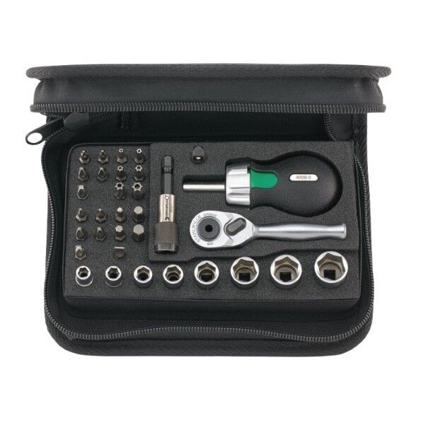 33点組 1/4ラチェットソケットビットセット ソフトケース付