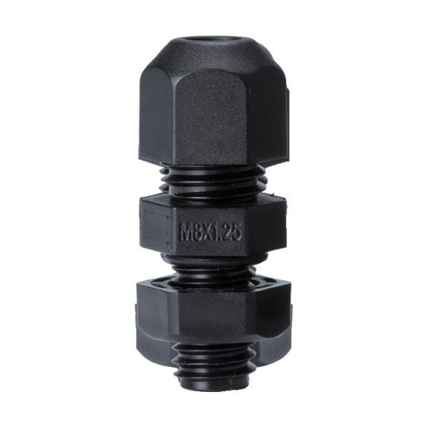 Mネジケーブルグランド 低価格タイプ ブラック RM8L-4B 1点