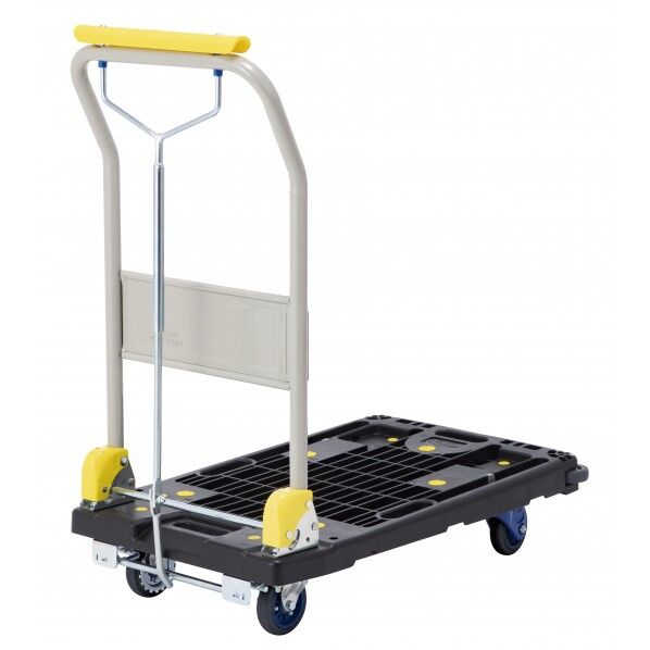 ゴールドキャリー 樹脂運搬車 折り畳みハンドル ハンドパーキング 積載荷重200kg GCP-HP201-P