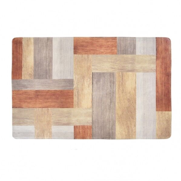 フイテお手入 洗面マット 45x70 ウッド BR