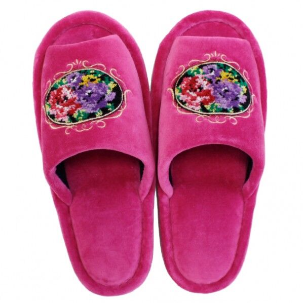 シェニールロゼ スリッパ P