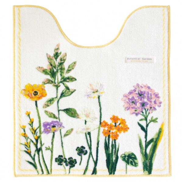 ホﾞタニカルカﾞーテﾞン 75x63ロンクﾞトイレマット YE