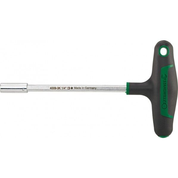 差込角1/4HEXビット用 T型ドライバーハンドル 軸長165mm