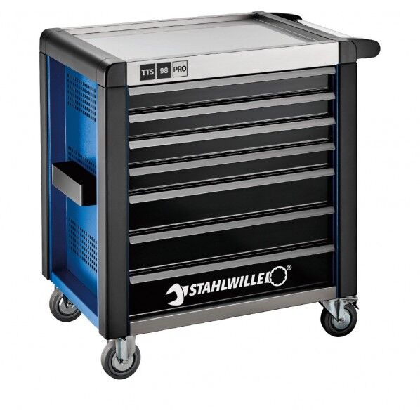 STAHLWILLE スタビレー 7段ツールトロリー(ブルー) W1001×L651×H1020 耐荷重1400kg 98/7B-PRO 1台...