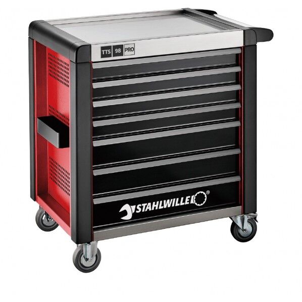 7段ツールトロリー(レッド) W1001×L651×H1020 耐荷重1400kg