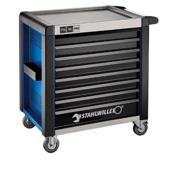 8段ツールトロリー(ブルー) W1001×L651×H1020 耐荷重1400kg