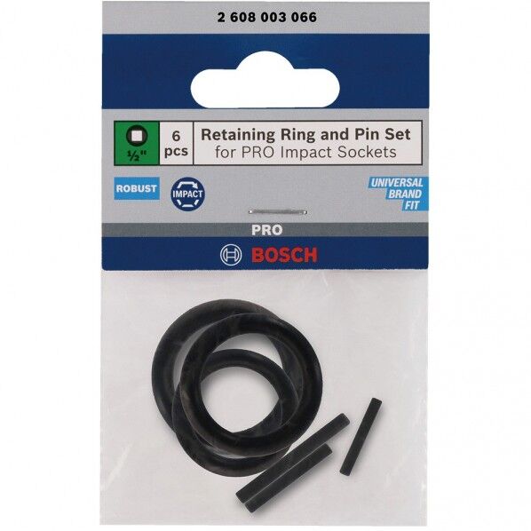 ボッシュ インパクト用ソケットピン&リングセット1/2インチ 2608003066 1セット...