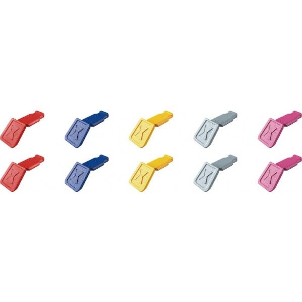 カラーコードクリップ カラーミックスV01(5色X各2ピース) 0061-10CV01 10個...