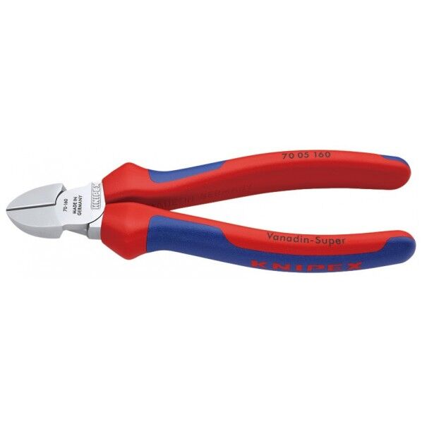 斜ニッパー クロムメッキ 全長160mm