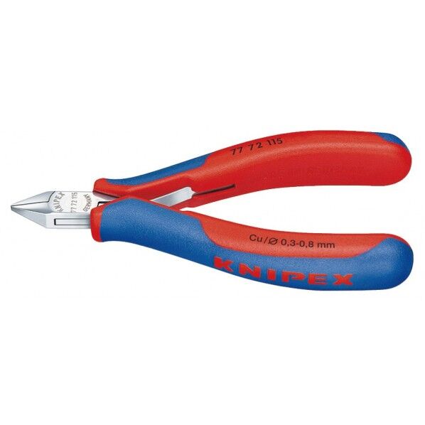 エレクトロニクスニッパー コンフォート 切断面小さい傘状 全長115mm