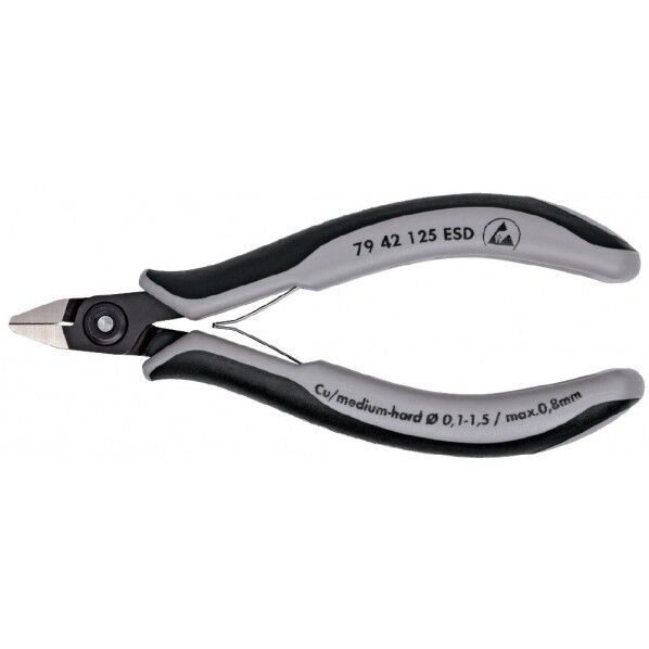 ESD エレクトロニクスニッパー 全長125mm