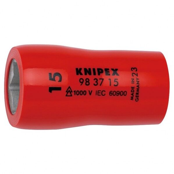 クニペックス 差込角3/8SQ 絶縁ヘキサゴンソケット 1000V 全長47mm 9837-15 1個