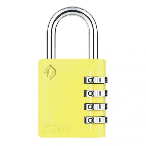 コンビネーション南京錠 黄色/ブリスター サイズ40 X 16X 80mm
