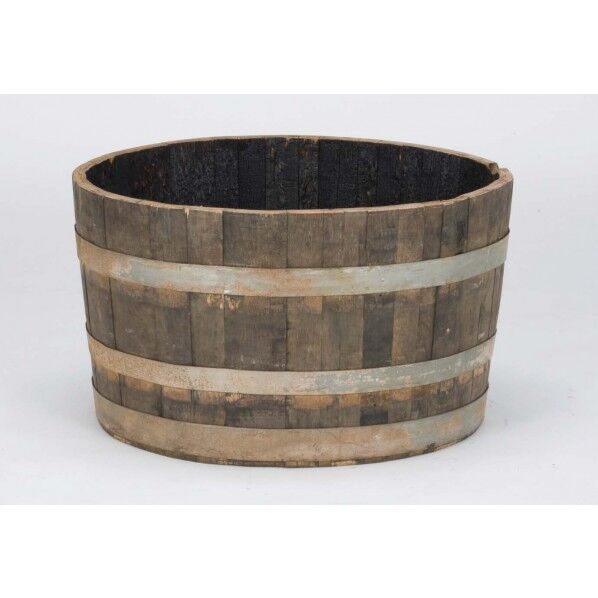 ウイスキー樽プランター 椀型