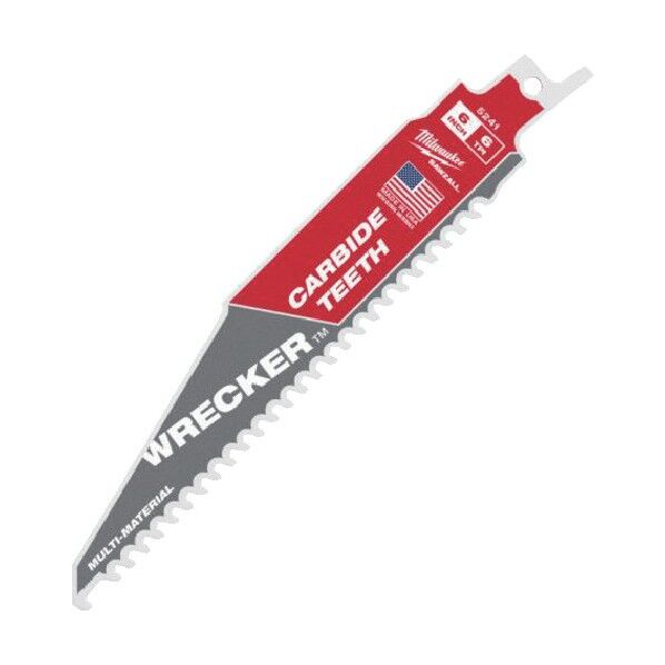 WRECKER 解体用カーバイドレシプロソーブレード 6 TPI 152mm(1本) 48-00-5241 1個...