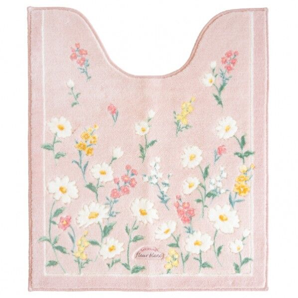 フルールブラン 75x63ロングトイレマット P