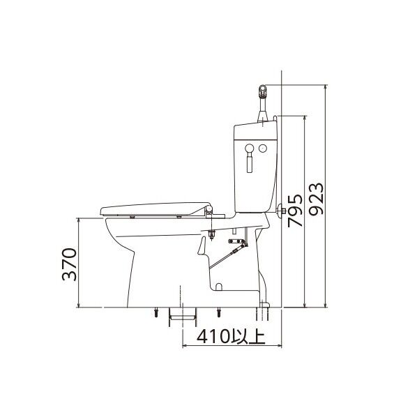 ソフィアシリーズ 簡易水洗トイレ(泡沫手洗水栓付・便座なし)