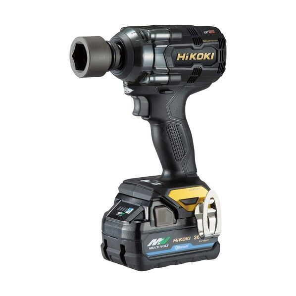 HiKOKI(ハイコーキ) 【黒・金 限定カラー】 36Vコードレスインパクトレンチ オリジナルセット ブラック&ゴールド WR36DH(2XPSZ)(BG) 1台...