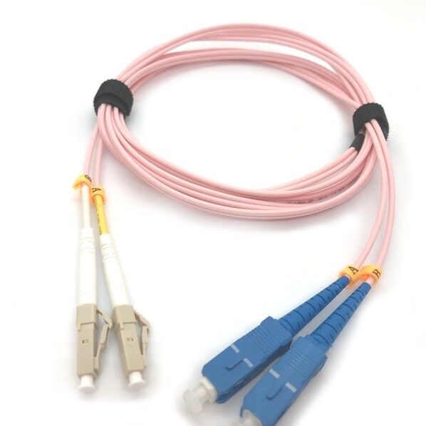 光昭 片端SC/片端LCコネクタ付光パッチコード 桃色 HKB-SCLCTA5-10L 10m