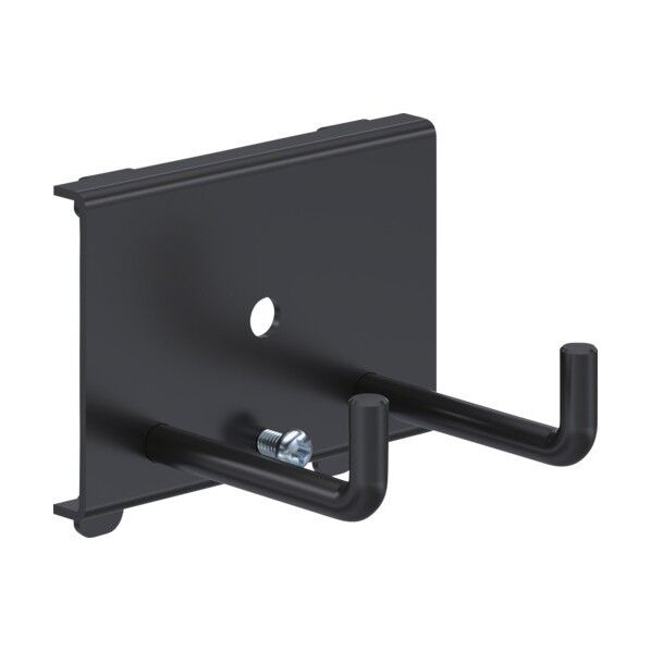TRUSCO パンチングパネル用工具フック2本爪 黒 SF-1W-BK 1個