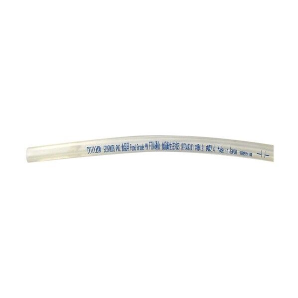 食品用 ローラーポンプチューブ(塩ビ製) エコフーズPVC 内径10.0mm×外径14.0mm 長さ20m EF-10020 ナチュラル透明 EF-10020 1巻