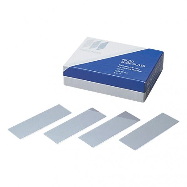 白スライドグラスSLIDEGLASS［S1111］縁磨No.1 2-154-01 100枚