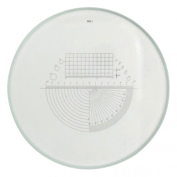 スケールルーペ目盛板15X用