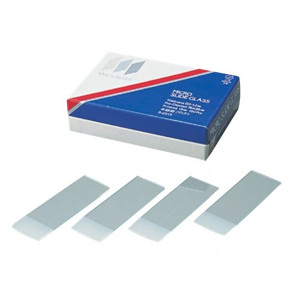 フロストスライドグラス 白縁磨No.1 2-152-01 100枚