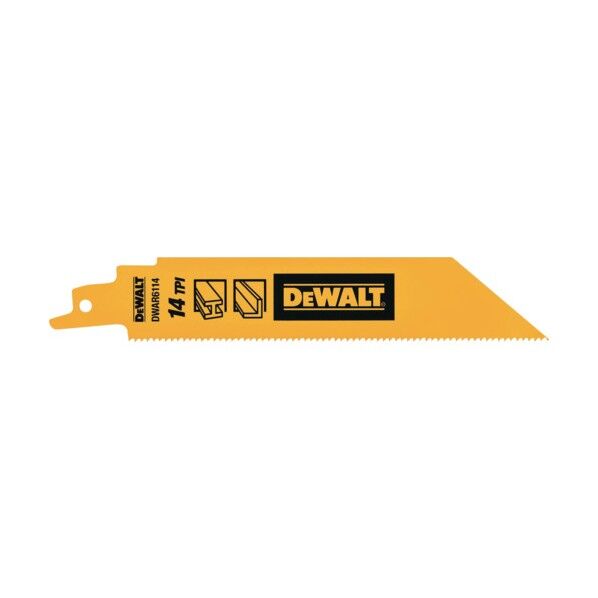 デウォルト(DEWALT) レシプロソーブレード・セーバーソーブレード・レシプロソー替刃・セーバーソー替刃 セーバーソーブレード14山x150mm DWAR6114-JP 5枚