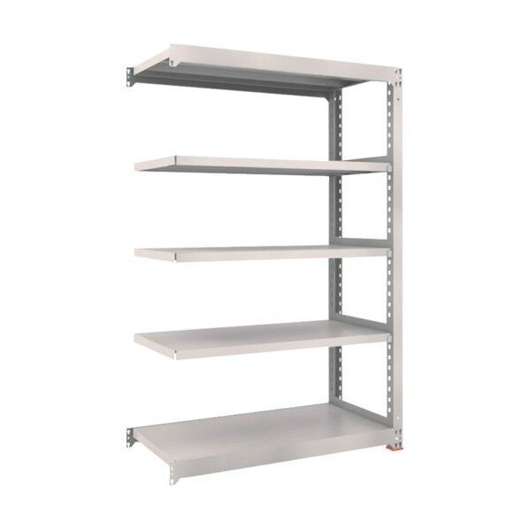 トラスコ(TRUSCO) M3型中量棚 1500X471XH1200 6段 連結 免震樹脂ベース付 ネオグレー M3-4556BSFC 1点
