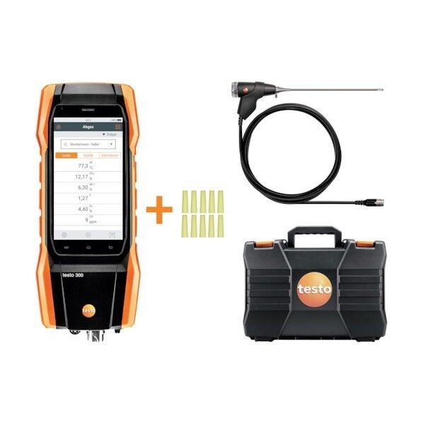 テストー スマート排ガス計 testo 300 O2,CO,300MMプローブセット 0564 3002 76 1点