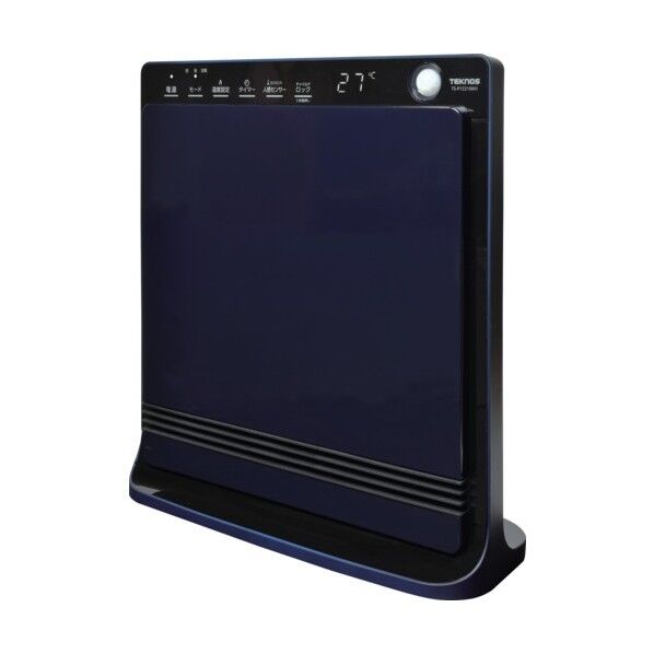 TEKNOS パネル型セラミックファンヒーター温度表示付き TS-P1221(NV) 1台