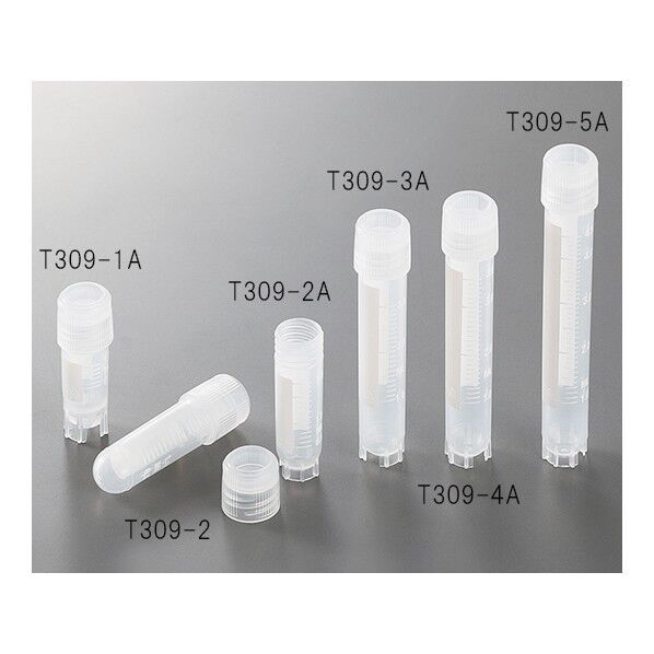 クライオバイアル T309-2A リップシールタイプ 2ml 外ネジ・自立型 2-3881-44 1