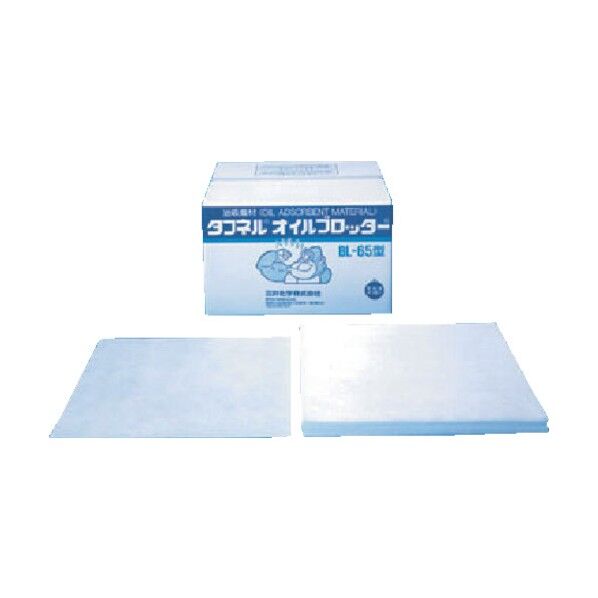 エム・エーライフ 油吸着材 タフネルオイルブロッター マット状 650x650mm 厚さ4mm (100枚入) BL-65 100枚