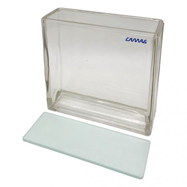 二層式展開槽［022-5255］TLCプレート用 200×100mm 2-4595-04 1