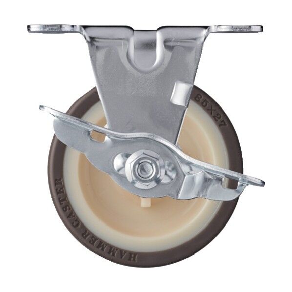 Eシリーズ固定ブレーキ付ウレタン車85mm 平戸車 415ERUR85 1個