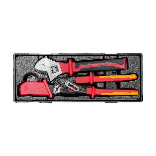 JTC Auto Tools 3PCS 絶縁ナイフ&レンチセット JTCK9031 1セット