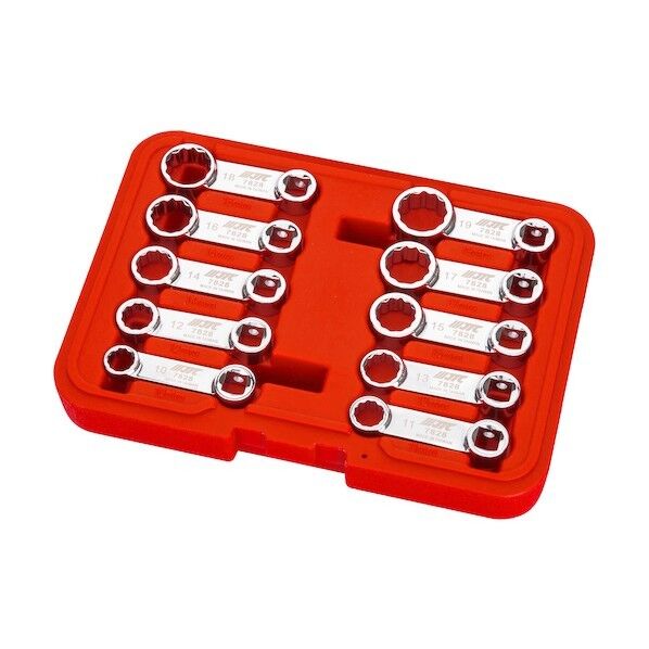 10PCS ボックスエンドクローフットレンチセット