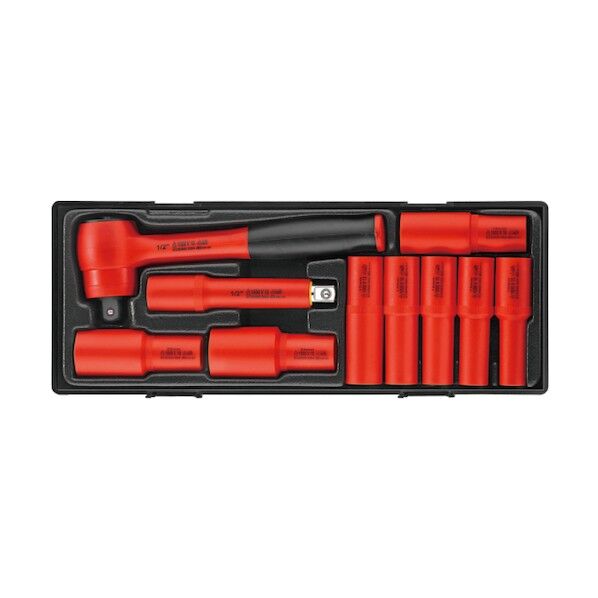 JTC Auto Tools 10PCS 絶縁ソケットセット 12.7mm JTCK9101 1セット