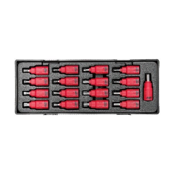JTC Auto Tools 17PCS 絶縁ビットソケットセット 9.5mm JTCK9171 1セット